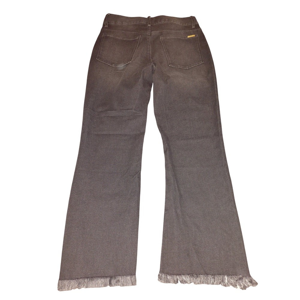 Spartina 449 Womens High Rise Flare Jeans Charcoal Grey Frayed Hem Size 4 - Picture 3 of 3